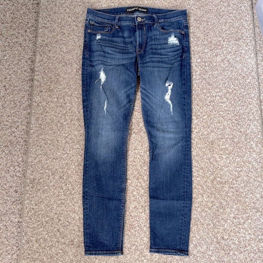 EUC Women’s Express Jean Legging, Mid Rise, size 10